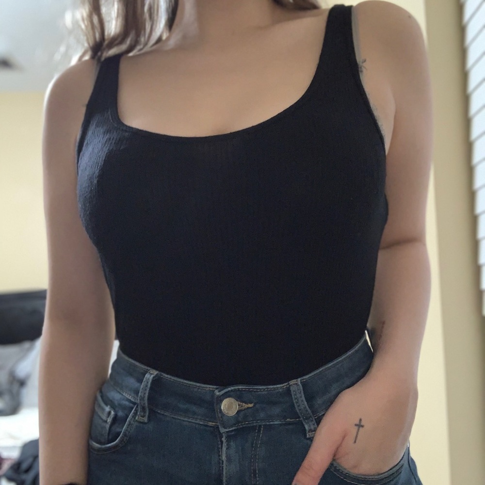 Forever 21 black tank top bodysuit